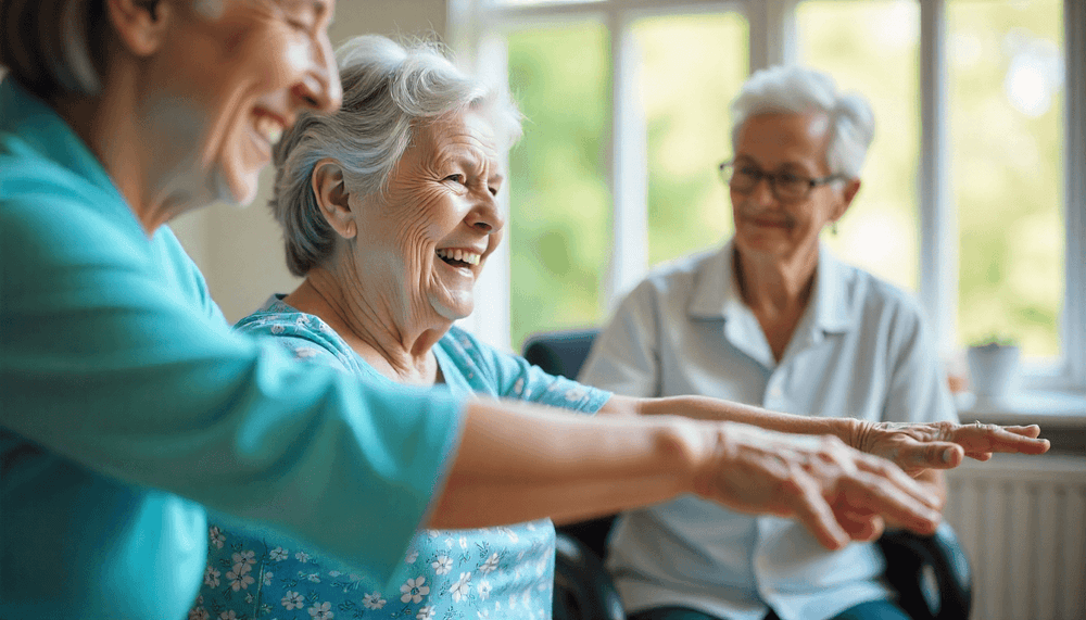 Pacjentki podczas wspólnych zajęć w Hospicjum
